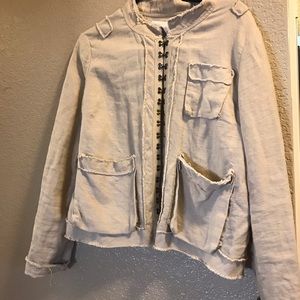 Patrick Robinson Cream Eye Hook Jacket